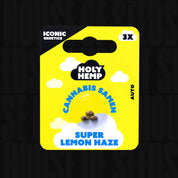 Gelb-schwarze Holy Hemp Verpackung für Super Lemon Haze Auto mit 3 Samen